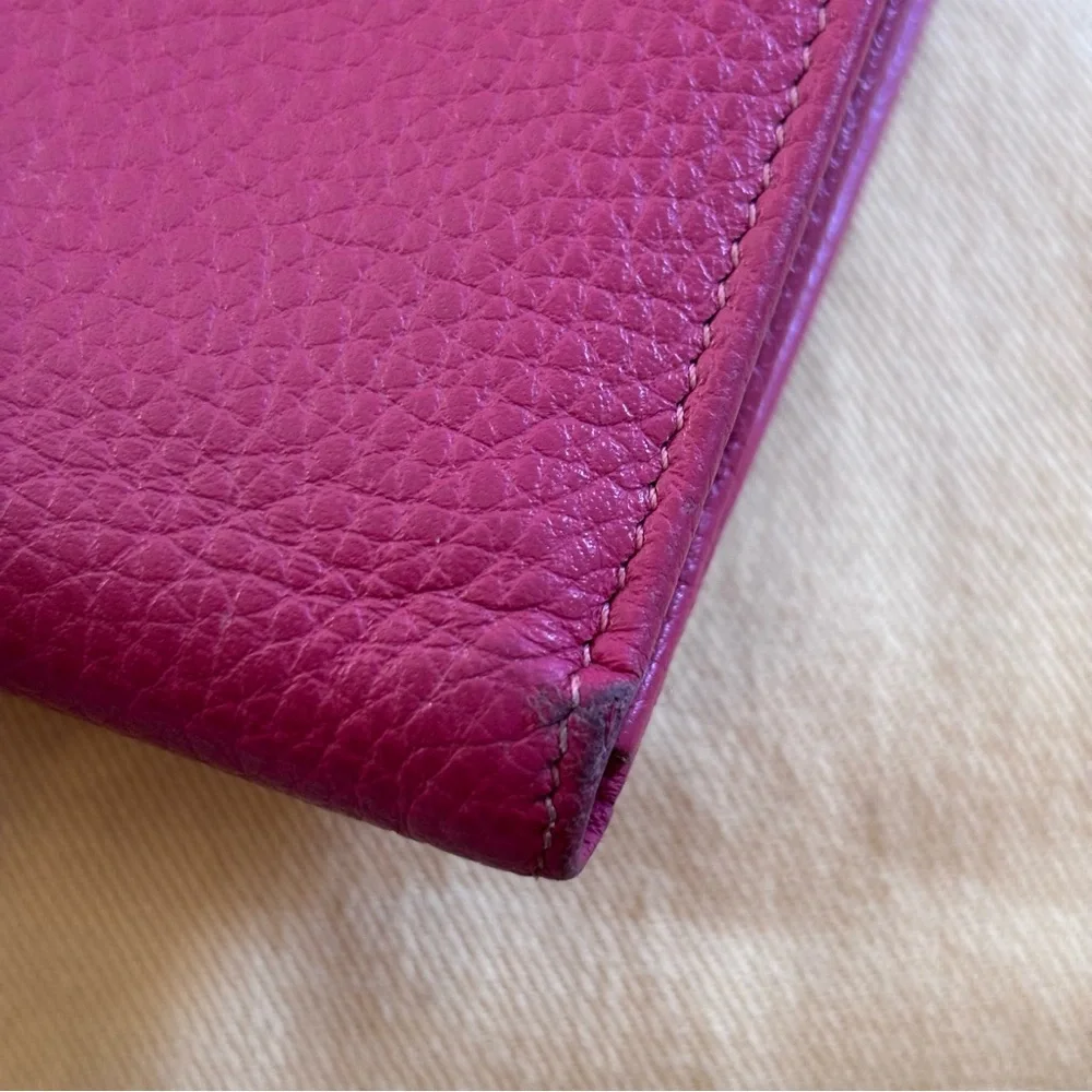 Longchamp Le Foulonné Leather French Wallet RARE COLOR - Picture 7 of 11